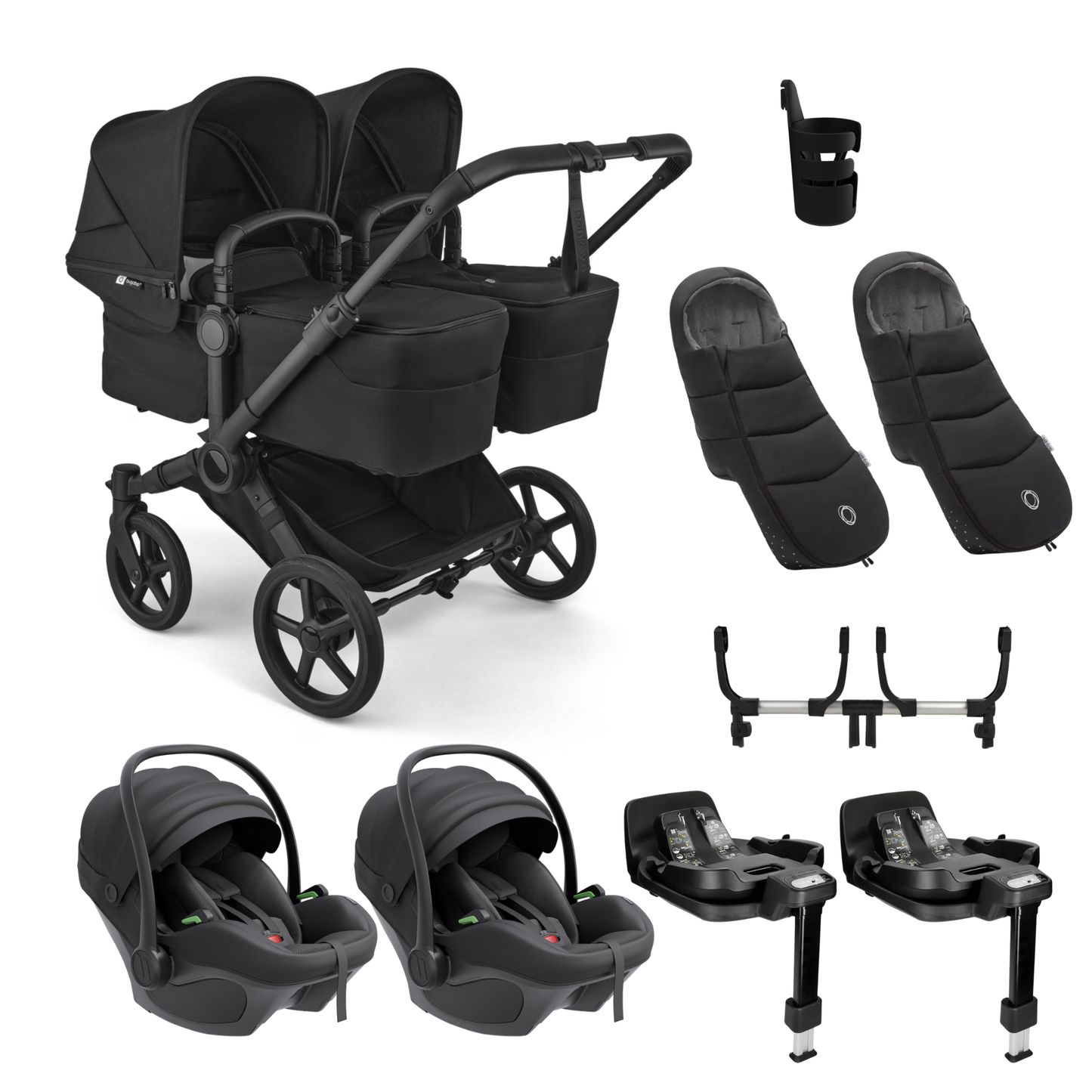 Bugaboo Donkey 6 Twin Complete Bundle with Avionaut Pixel 3 Travel System