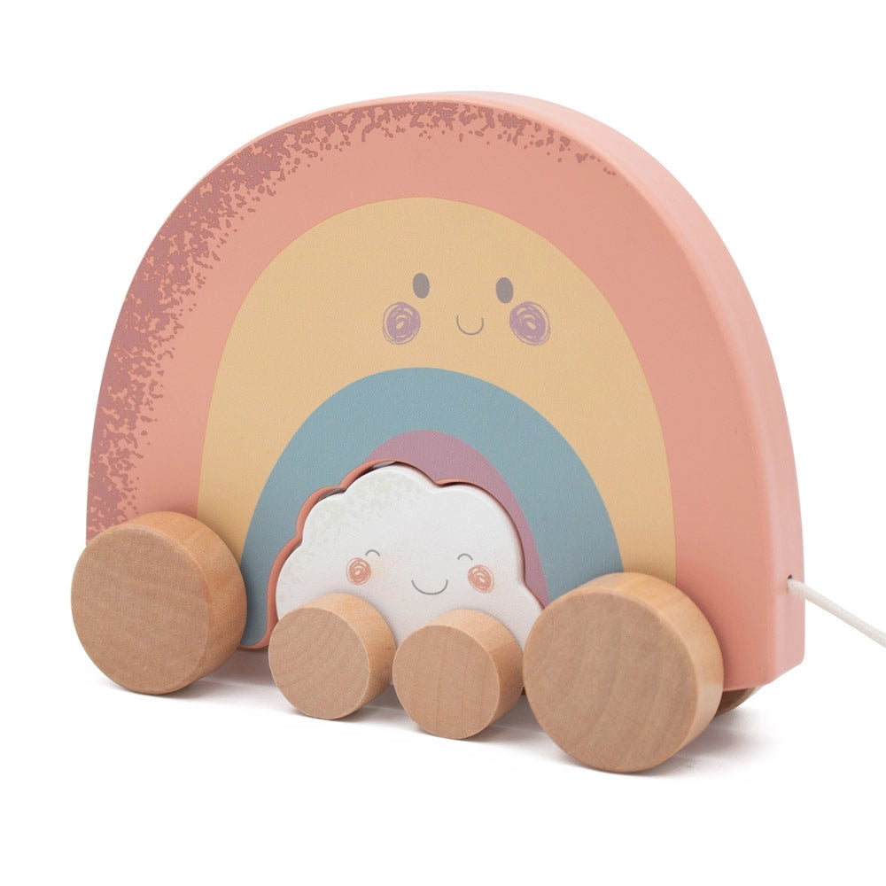 Jumini Pull Along Friends - Rainbow & Cloud