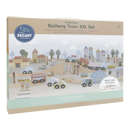 Little Dutch Railway Train Set XL Starter Set image 1