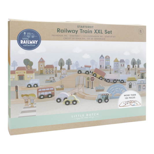 Little Dutch Railway Train Set XL Starter Set image 1