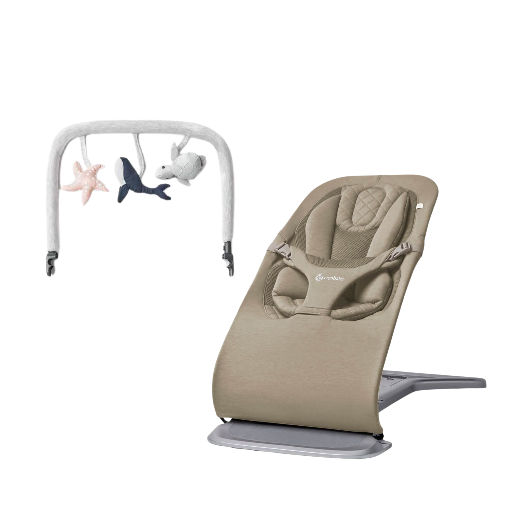 Ergobaby Evolve Baby Bouncer + Toy Bar image 0