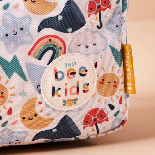 Just Bee Kids Weather Print Insulated Lunch Bag