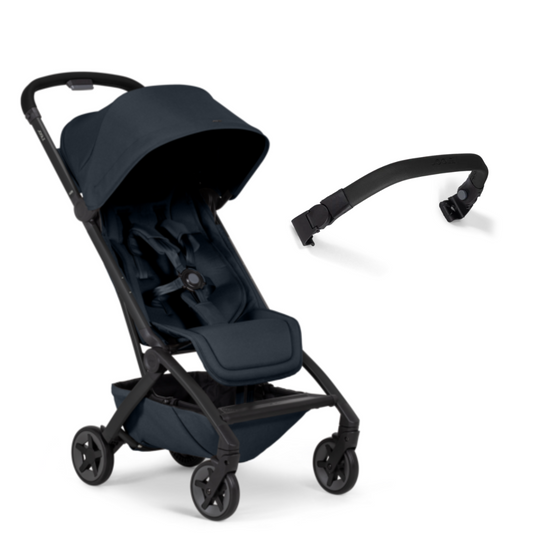 Joolz Aer2 Compact Pushchair with Bumper Bar - Dark Navy Blue/Black
