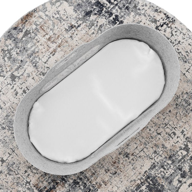 Snüz SnuzBaskit Light Grey Moses Basket & Dove Stand image 4