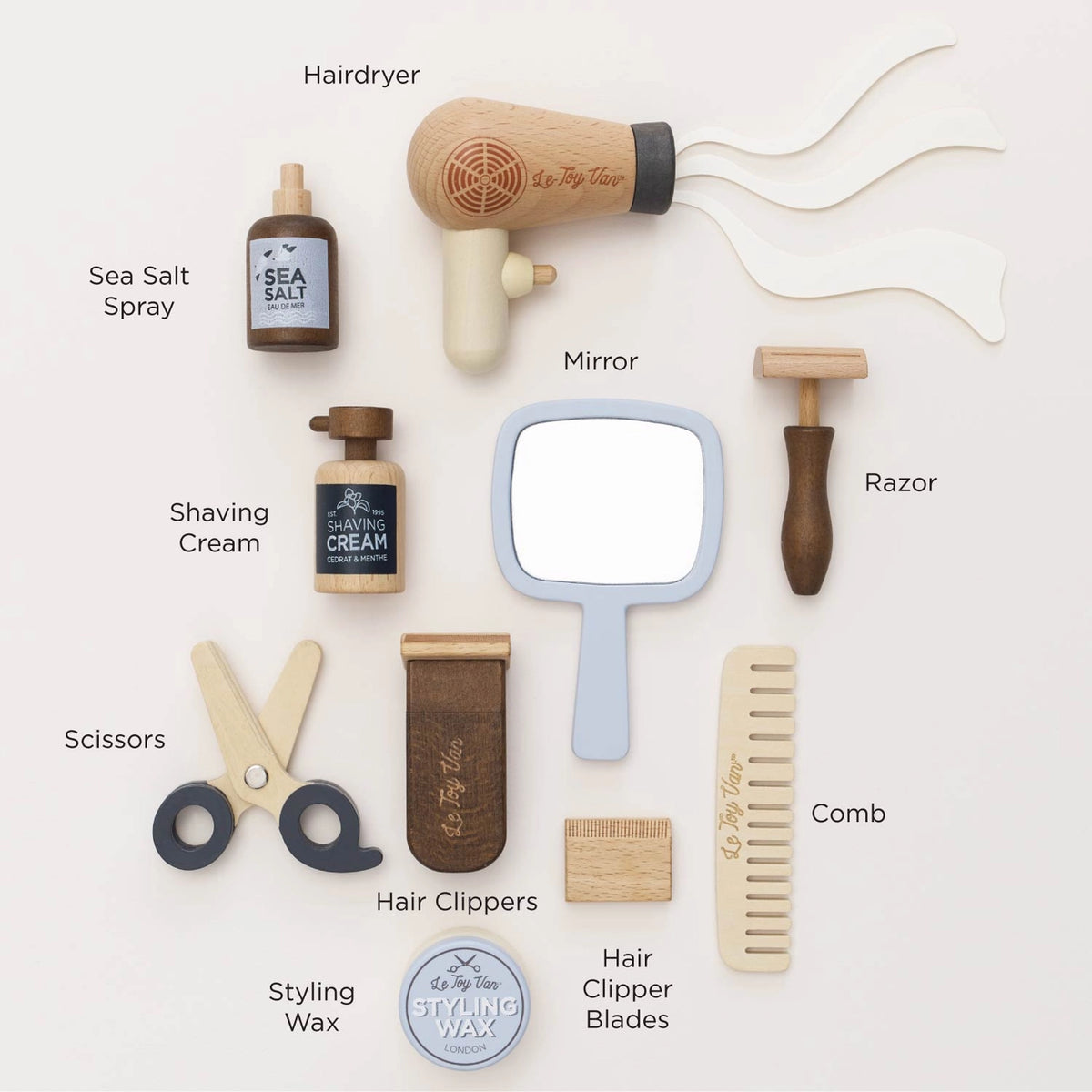 Le Toy Van Wooden Barber Kit
