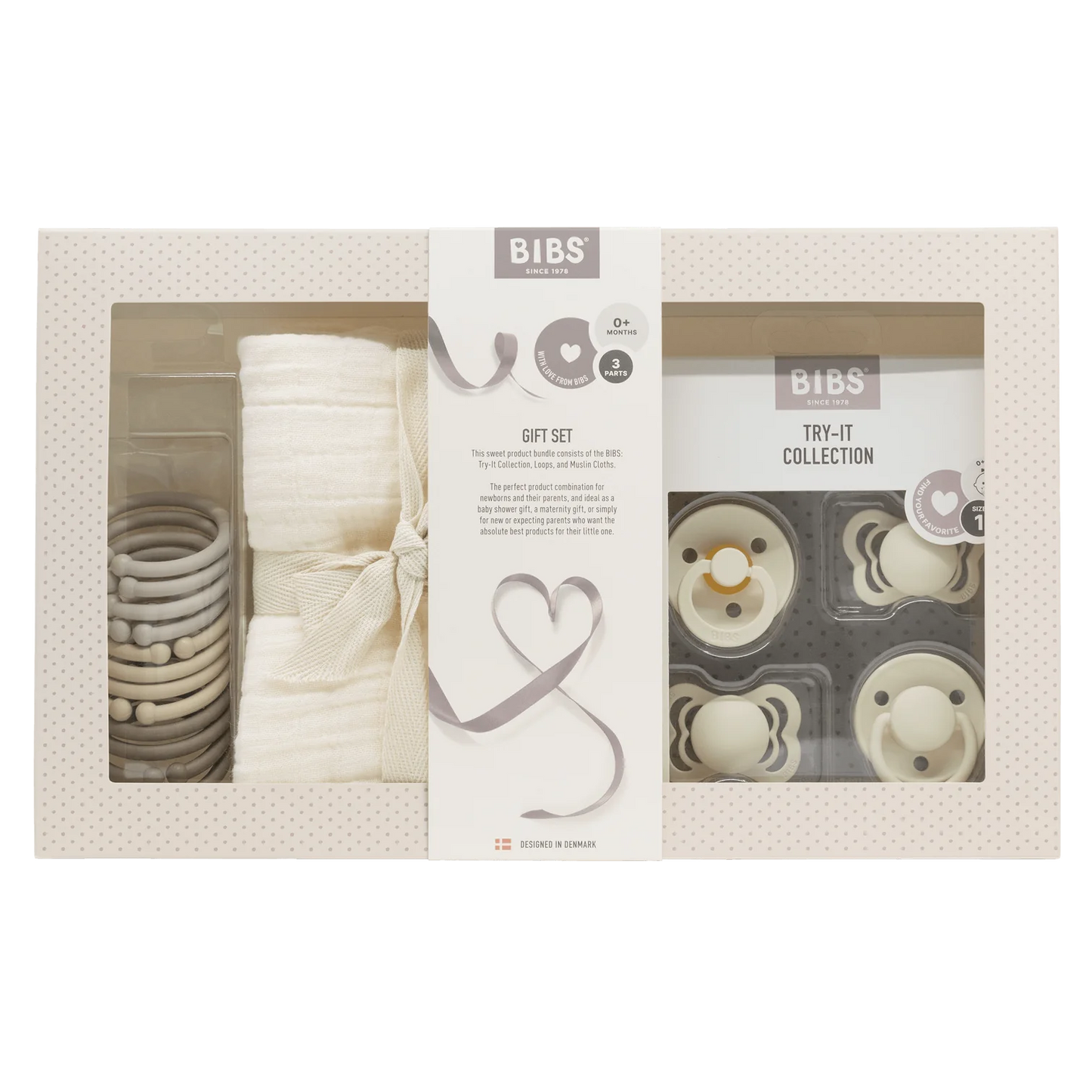 BIBS Newborn Gift Set Cream image 0