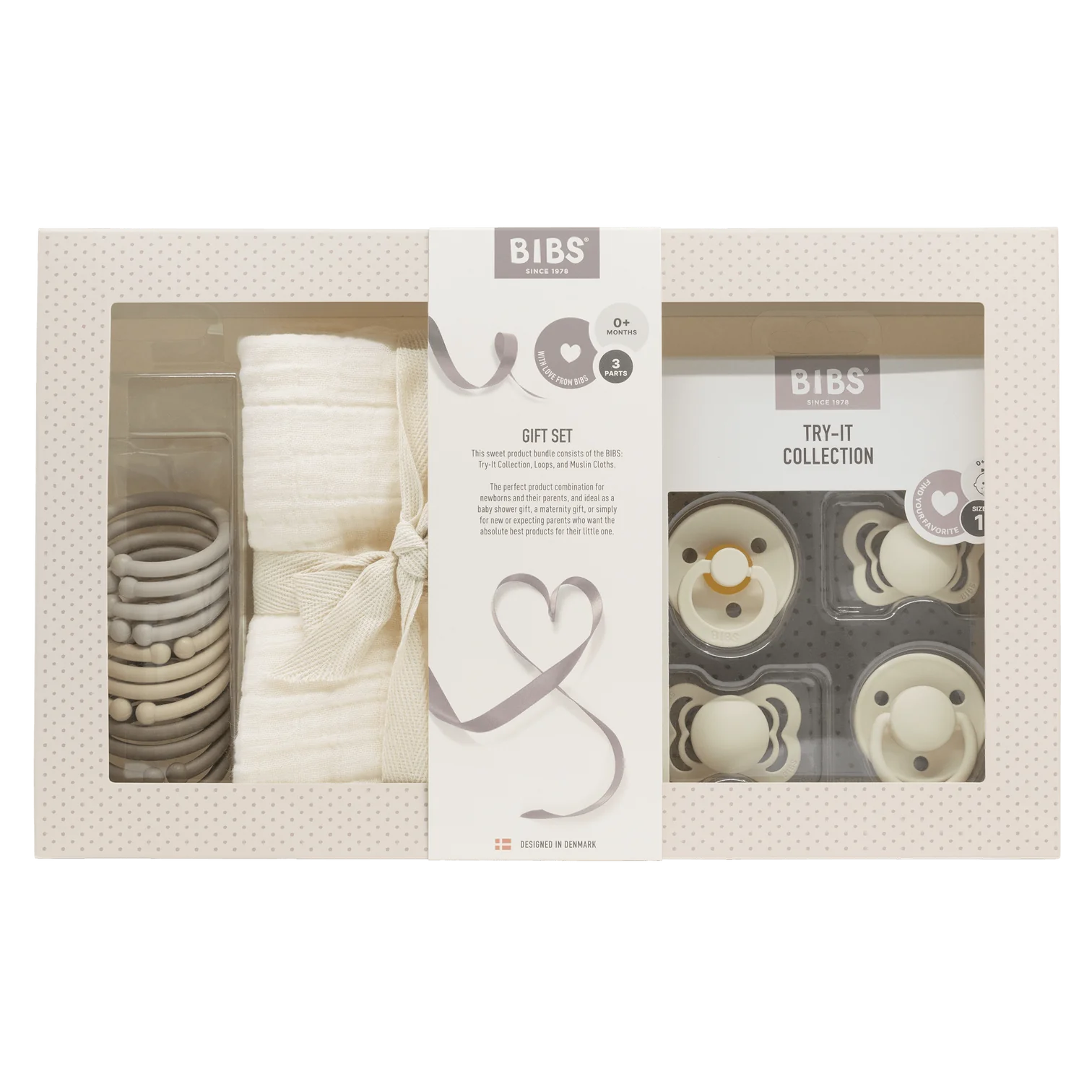 BIBS Newborn Gift Set Cream image 0