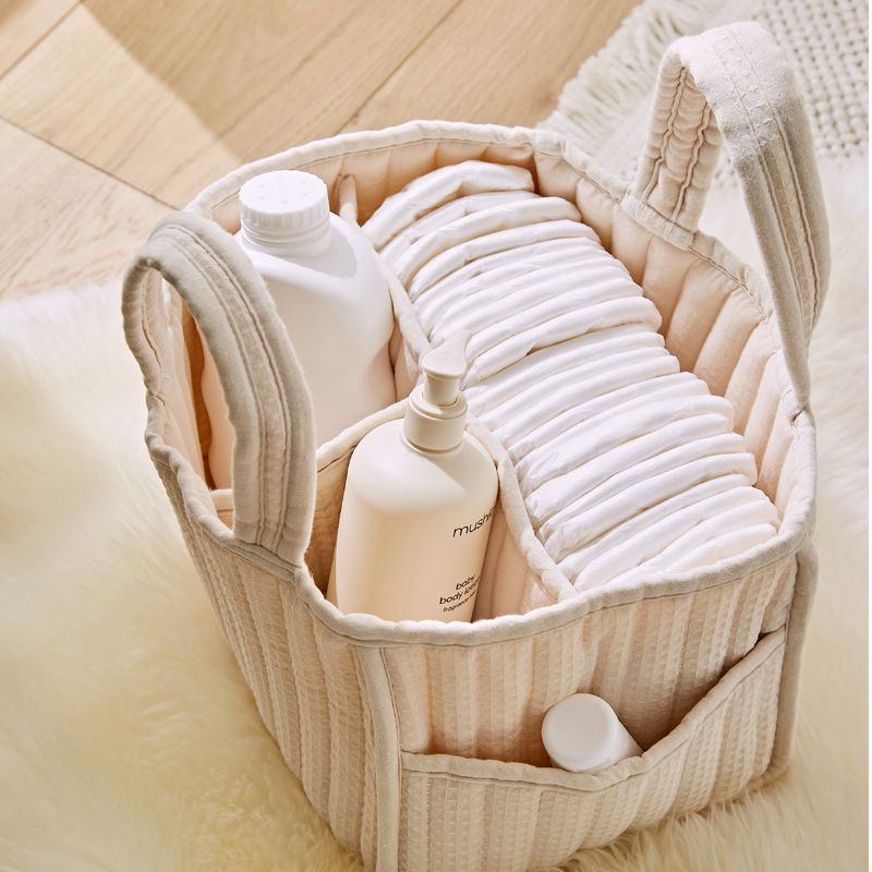 CuddleCo Nappy Caddy - Cashmere Waffle
