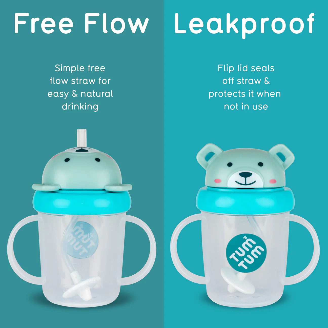 Tum Tum Tippy Up Sippy Cup - Boris Bear 200ml
