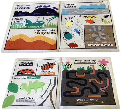 Jo & Nick's Nursery Times Crinkly Newspaper Book - Bugs