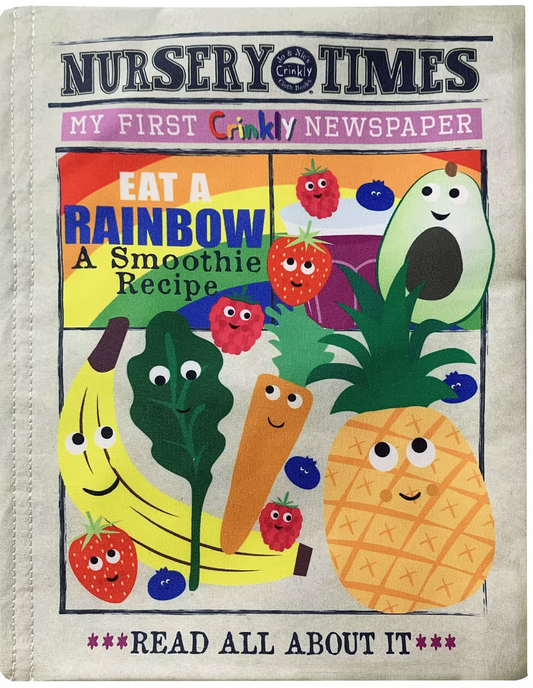Jo & Nick's Nursery Times Crinkly Newspaper Book - Rainbow Smoothie