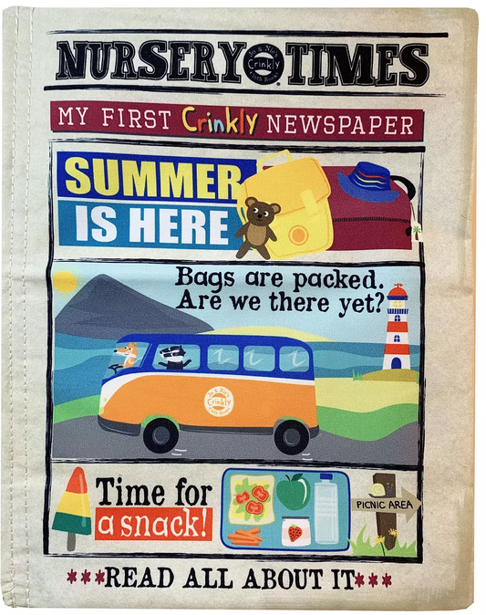 Jo & Nick's Nursery Times Crinkly Newspaper Book - Summer