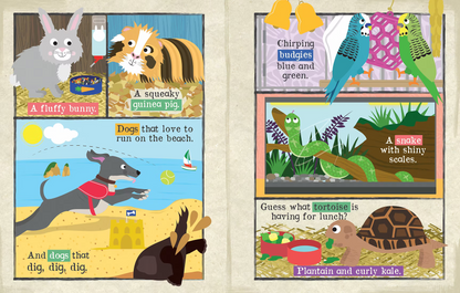 Jo & Nick's Nursery Times Crinkly Newspaper Book - We Love Our Pets