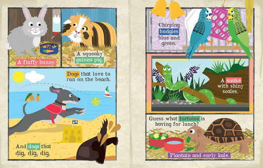 Jo & Nick's Nursery Times Crinkly Newspaper Book - We Love Our Pets
