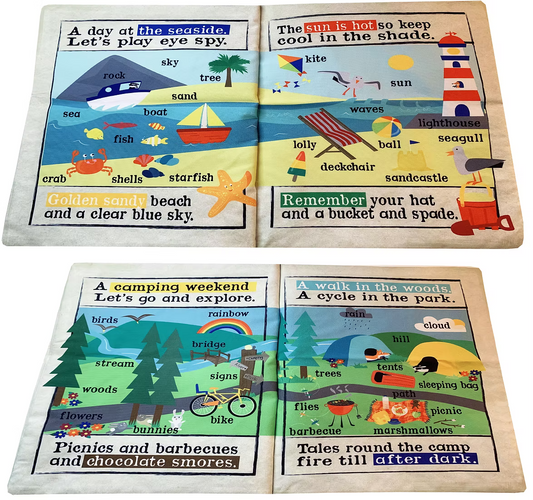 Jo & Nick's Nursery Times Crinkly Newspaper Book - Summer