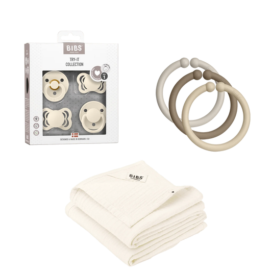 BIBS Newborn Gift Set Cream image 1
