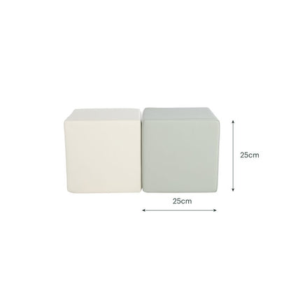 CuddleCo Soft Play Cubes - Sea Salt & Pebble