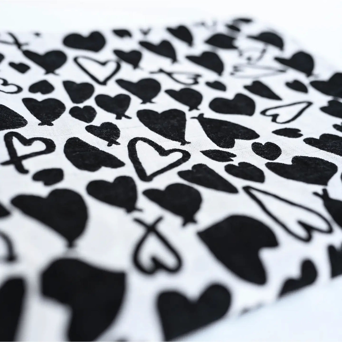 Etta Loves Love Heart Single Sensory Muslin - Birth To 4 Months