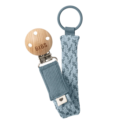 BIBS Pacifier Clip - Petrol & Baby Blue