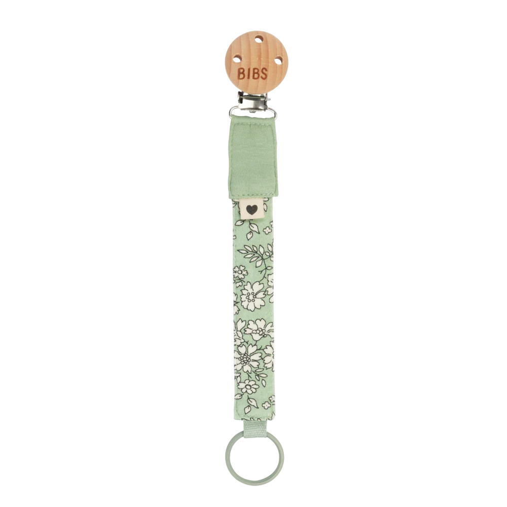 BIBS x LIBERTY Pacifier Clip - Sage - Capel