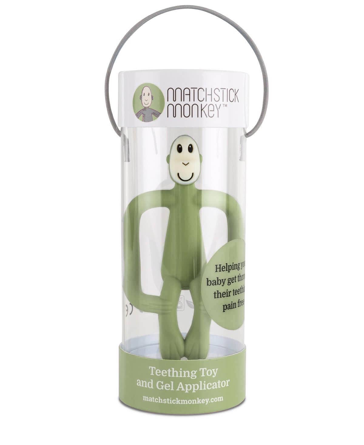 Matchstick Monkey Original Teether - Olive