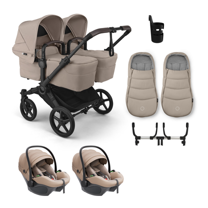 Bugaboo Donkey 6 Twin Complete Bundle with Avionaut Pixel 3 Travel System