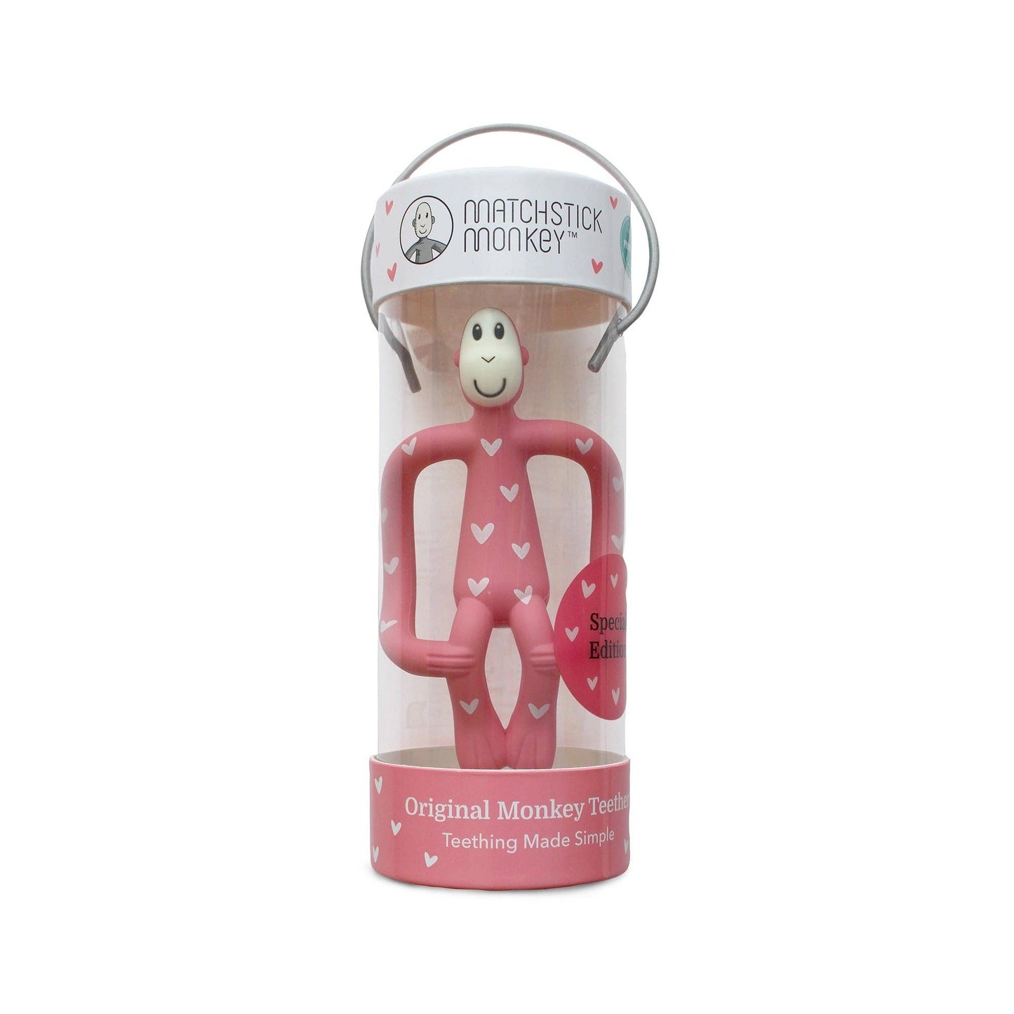 Matchstick Monkey Original Teether - Hearts