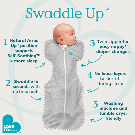 Love To Dream Swaddle Up - Sand 1 Tog