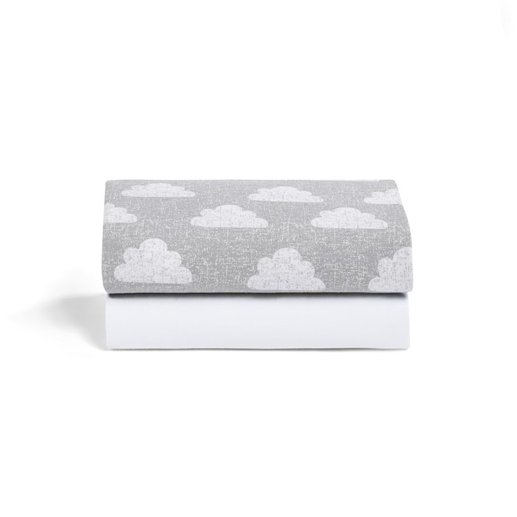 Snüz Crib 2 Pack Fitted Sheets – Cloud Nine image 2