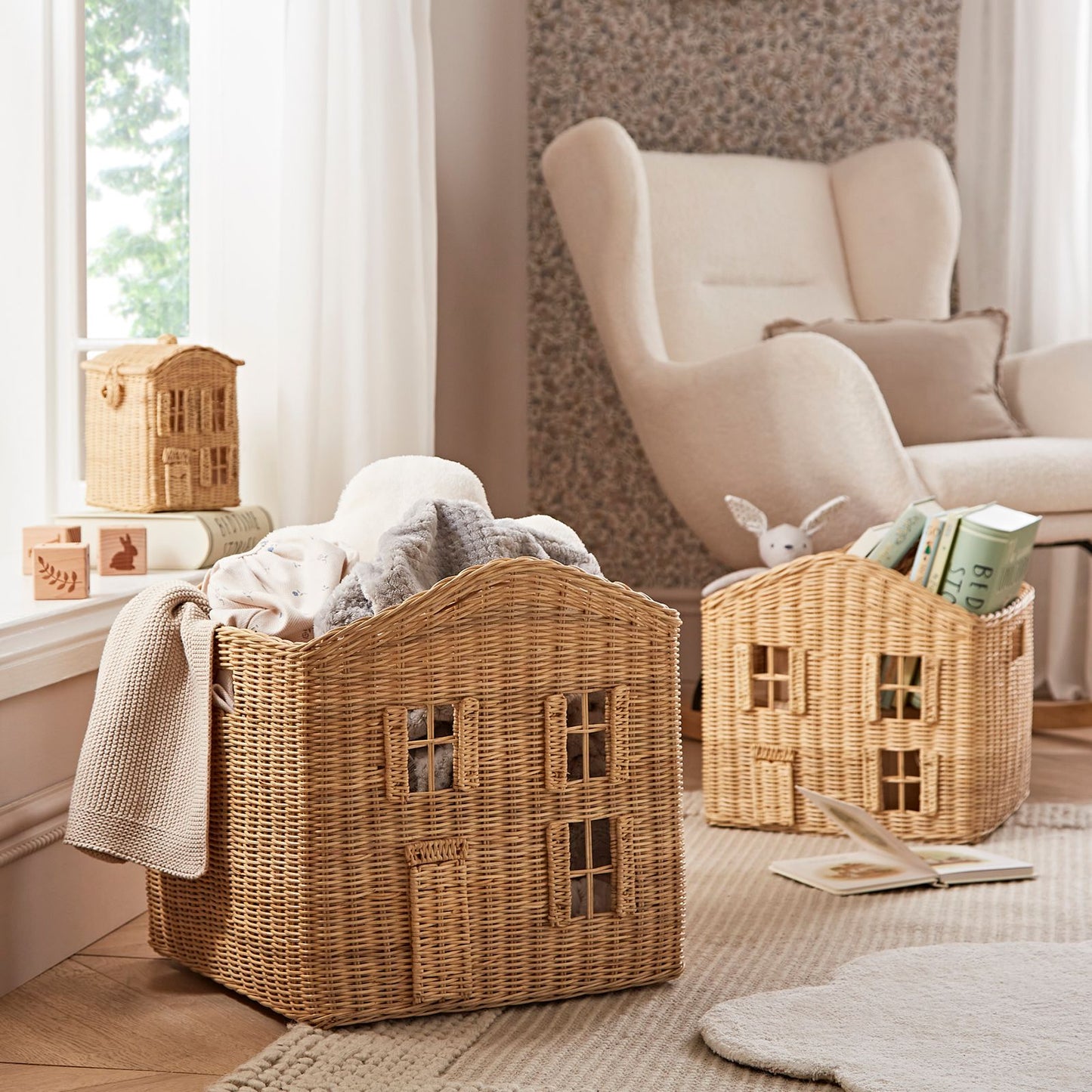CuddleCo Country Cottage Storage Baskets - Set of 3