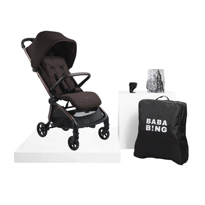 Bababing imi Auto Fold Compact Pushchair - Kofe