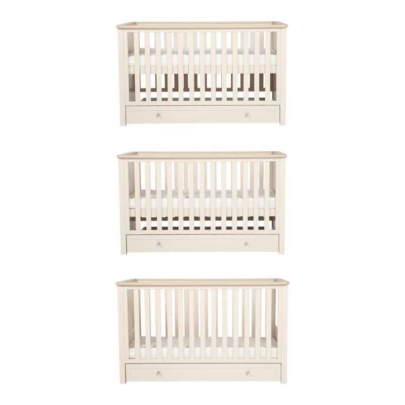 Bebe & Beyond Wanderer 3 Piece Nursery Furniture Set - Cashmere/Oak