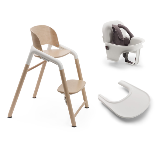 Bugaboo Giraffe Complete High Chair Bundle - Neutral/White