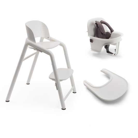 Bugaboo Giraffe Complete High Chair Bundle - White/White