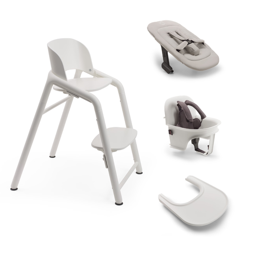 Bugaboo Giraffe Ultimate Highchair Bundle - White/White