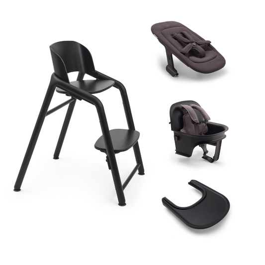 Bugaboo Giraffe Ultimate High Chair Bundle - Black/Black