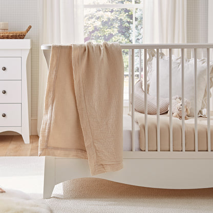 CuddleCo 4 Piece Cot Bed Bedding Set - Cashmere Waffle