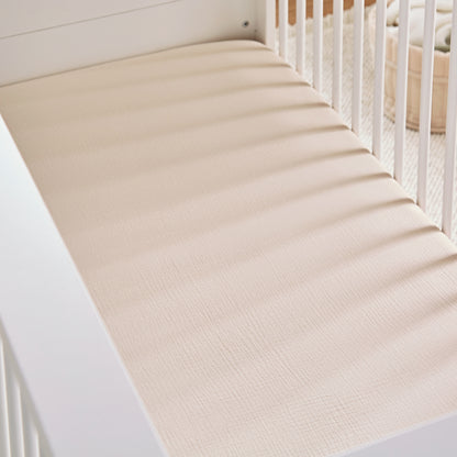 CuddleCo 4 Piece Cot Bed Bedding Set - Cashmere Waffle