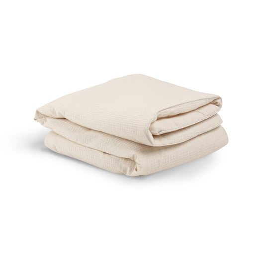 CuddleCo Cot Bed Quilt - Cashmere Waffle