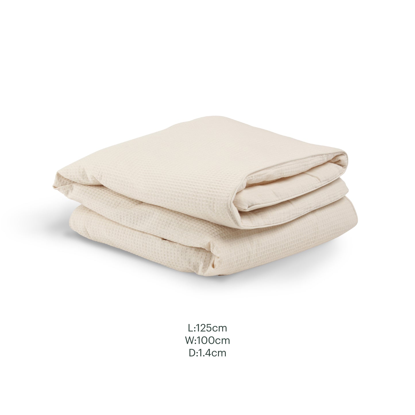 CuddleCo Cot Bed Quilt - Cashmere Waffle