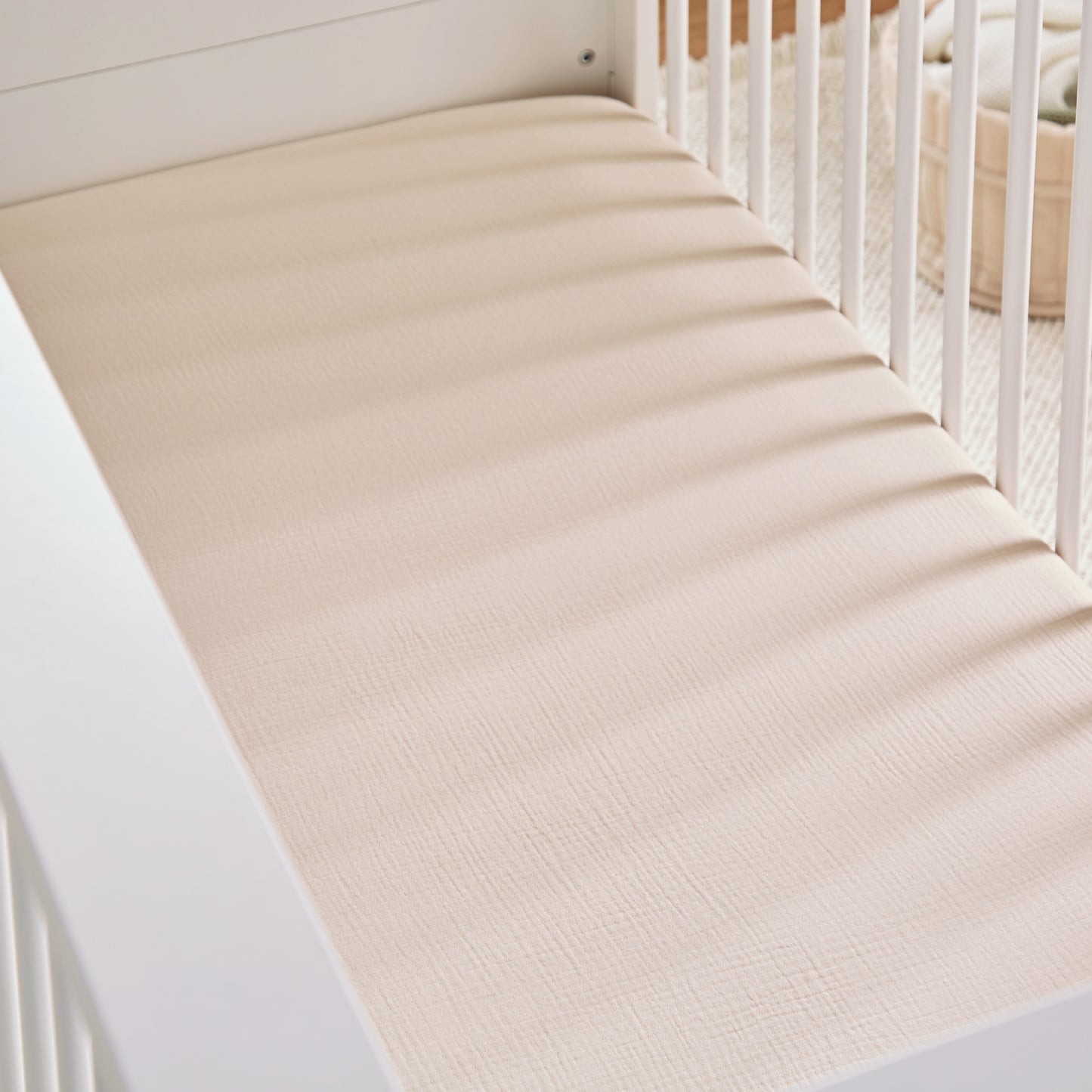 CuddleCo 2 Pack Cot Bed Sheets - Cashmere Waffle