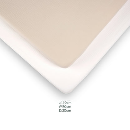 CuddleCo 2 Pack Cot Bed Sheets - Cashmere Waffle