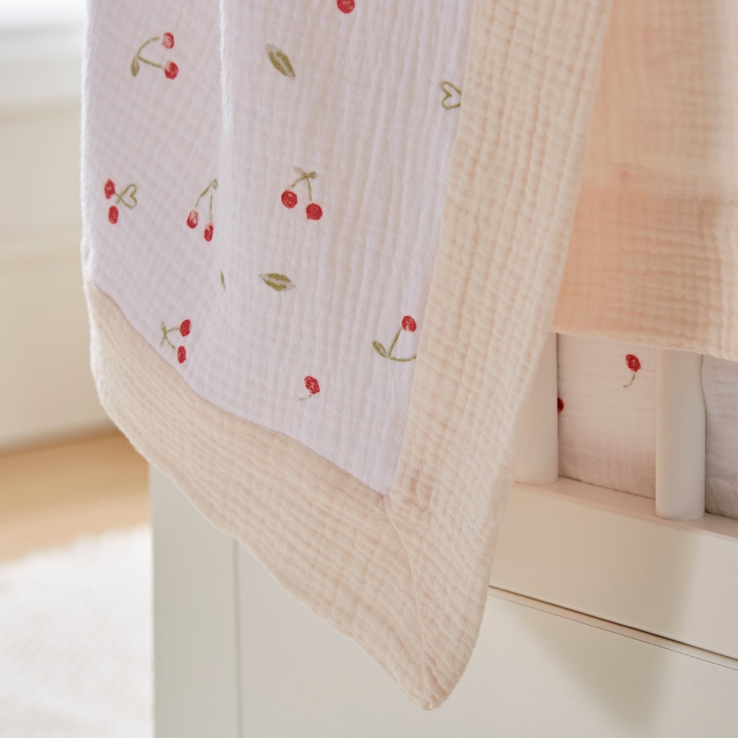 CuddleCo Comforter Blanket - Ditsy Cherry