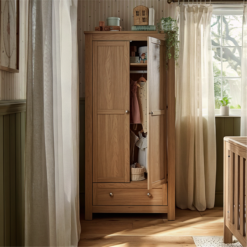 CuddleCo Burford Wardrobe - Oak