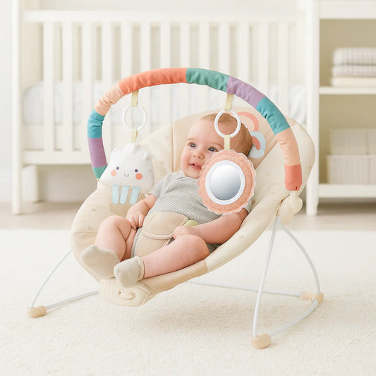 Jumini Baby Bouncer with Toy Arch & Vibration