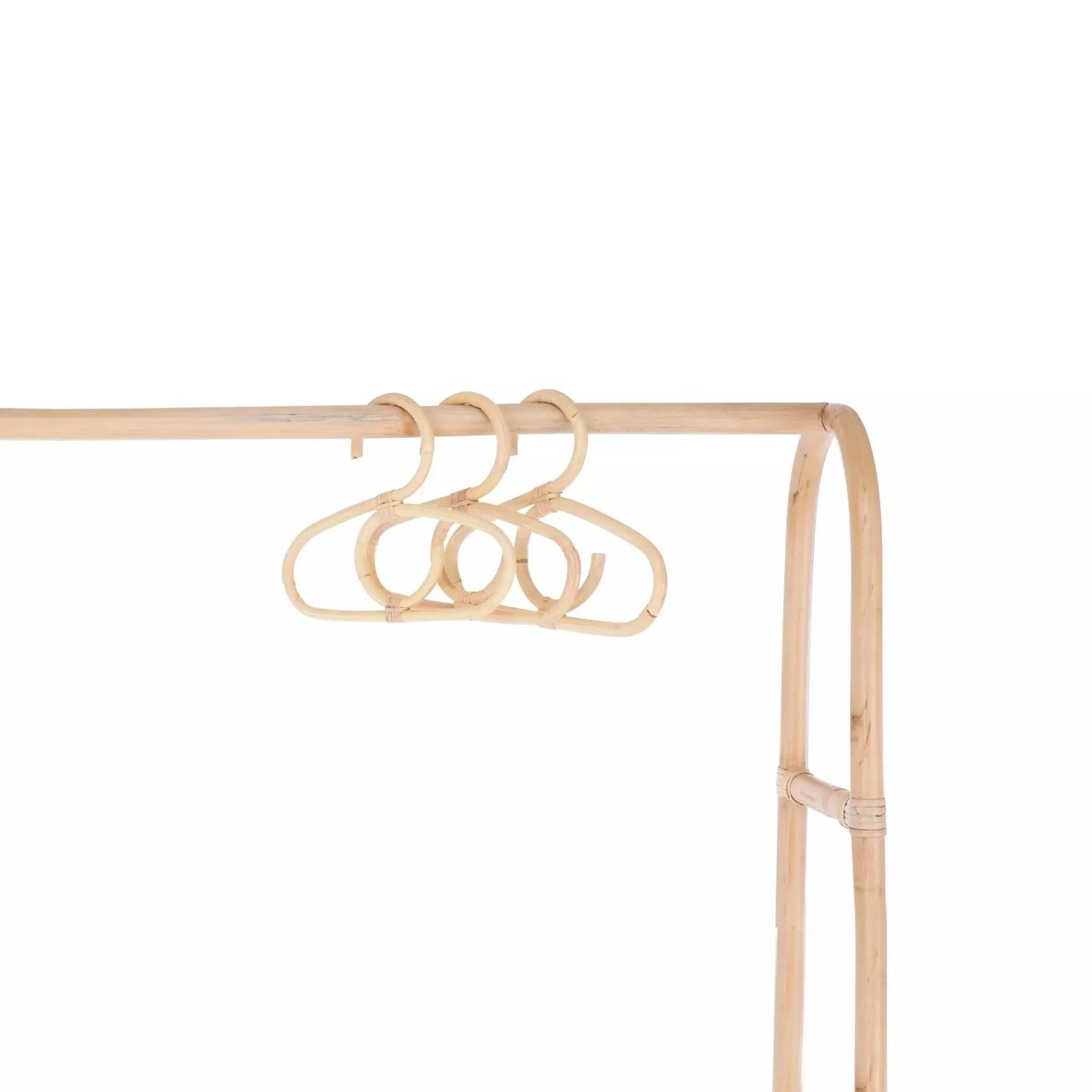 CuddleCo Aria Rattan Baby Clothes Hangers (9 pack)