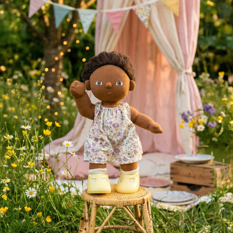 Olli Ella Dinkum Doll Cotton Dress - Suki