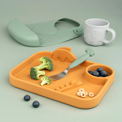 Done By Deer Easy-Grip Cutlery Set - Deer Friends - Green