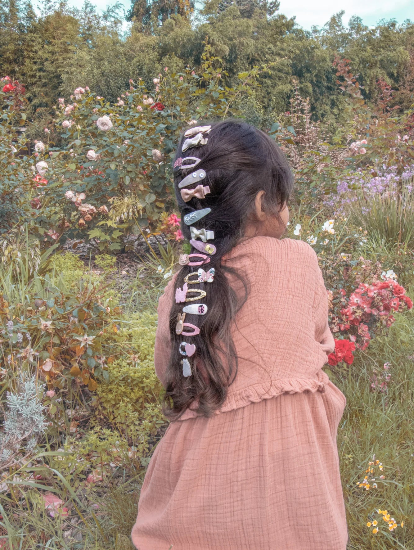 Rockahula Linen Mini Bow Clips