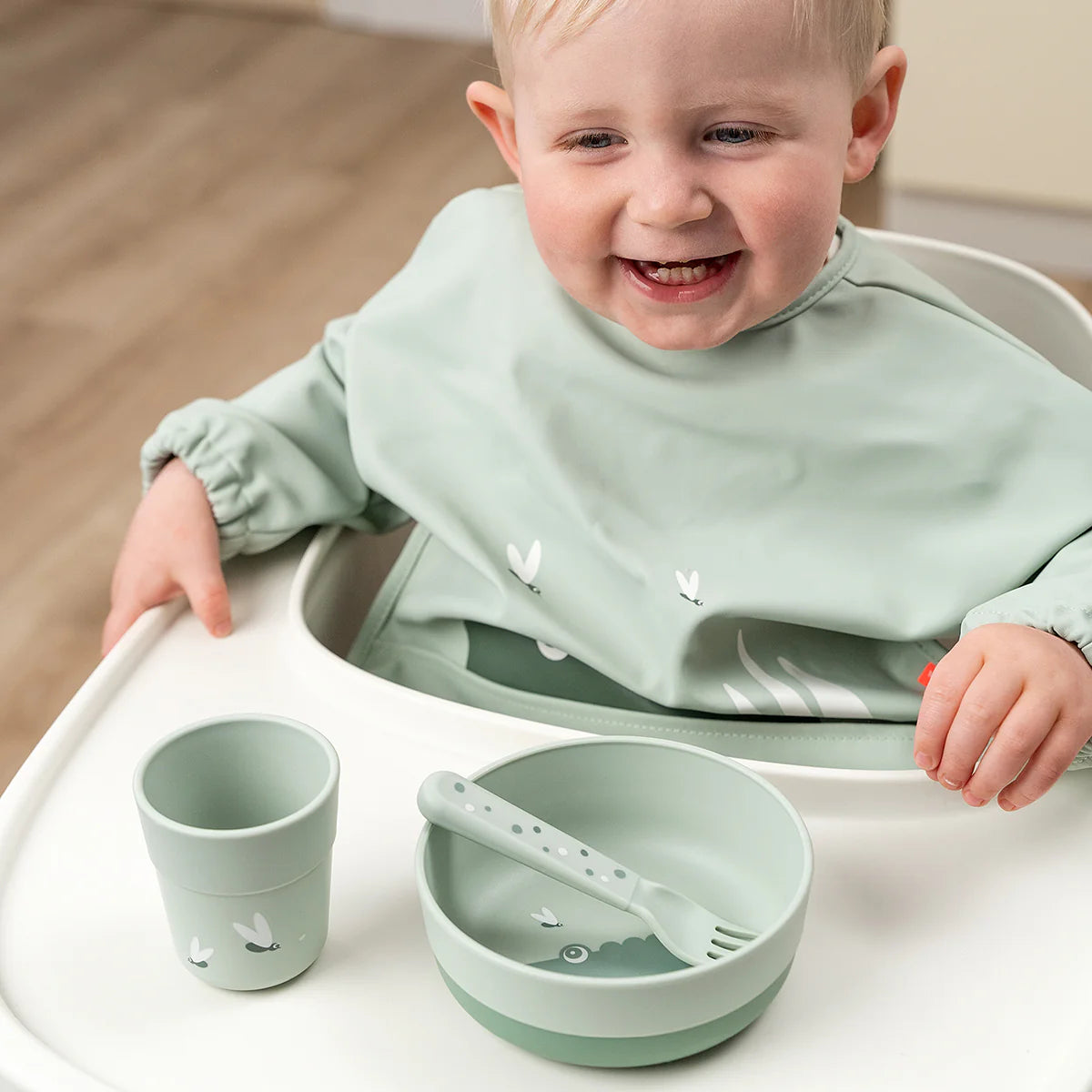 Done By Deer Foodie Bowl - Croco Green